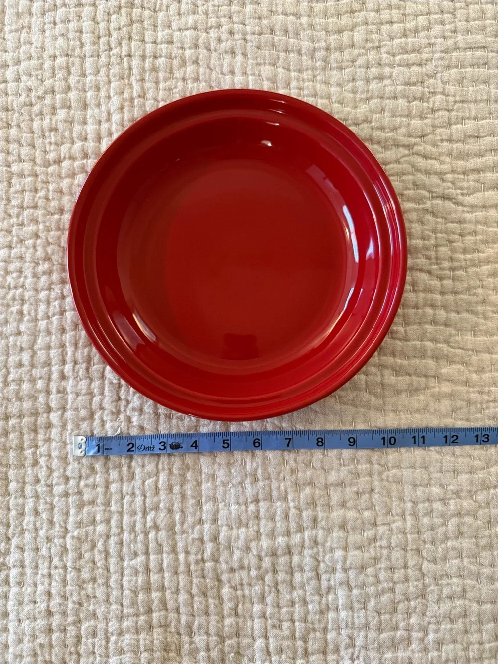 Red Longaberger Pie Dish
